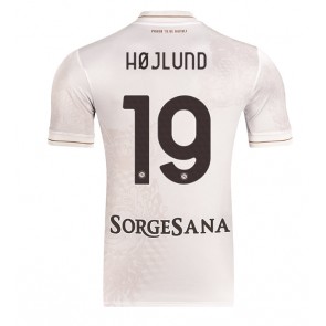 SSC Napoli Rasmus Hojlund #19 Udebanetrøje 2025-26 Kortærmet